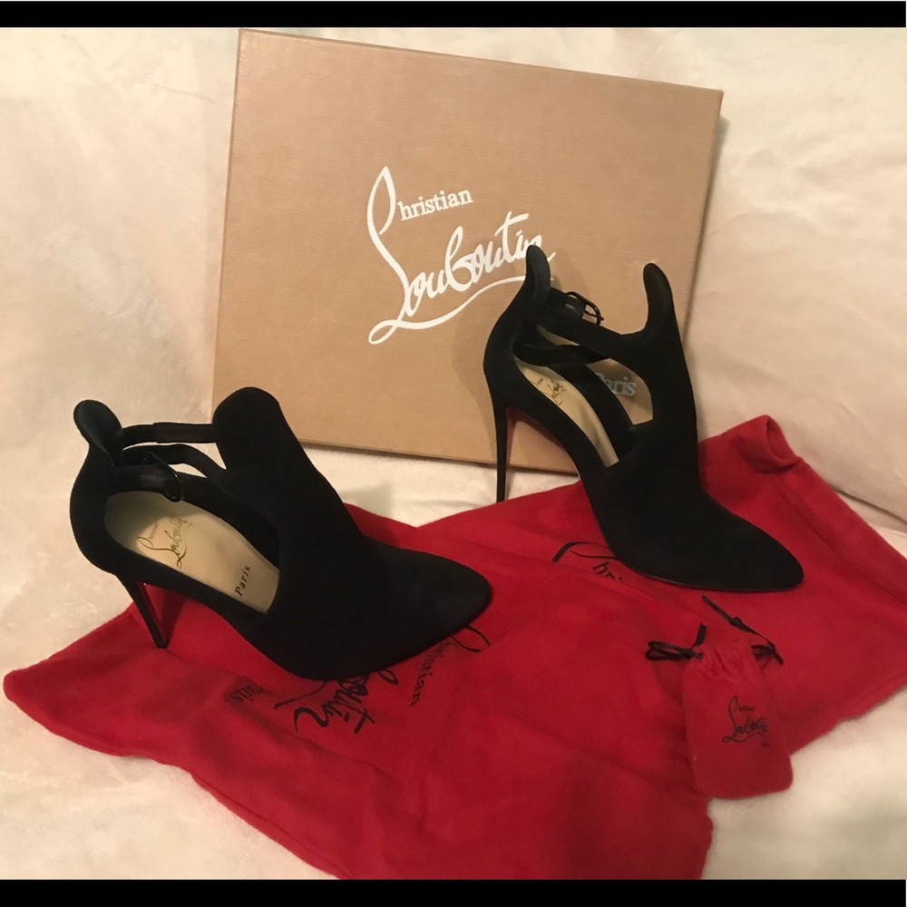 Christian Louboutin Black Ankle Boots